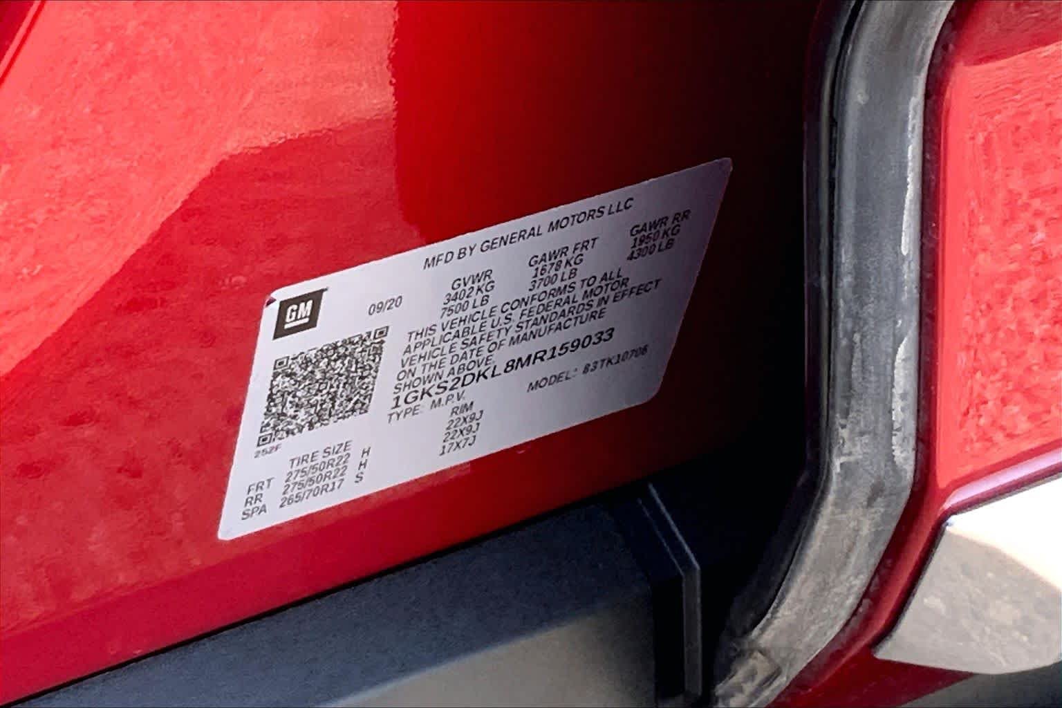 Used 2021 Cayenne Red Tintcoat GMC Denali image 37