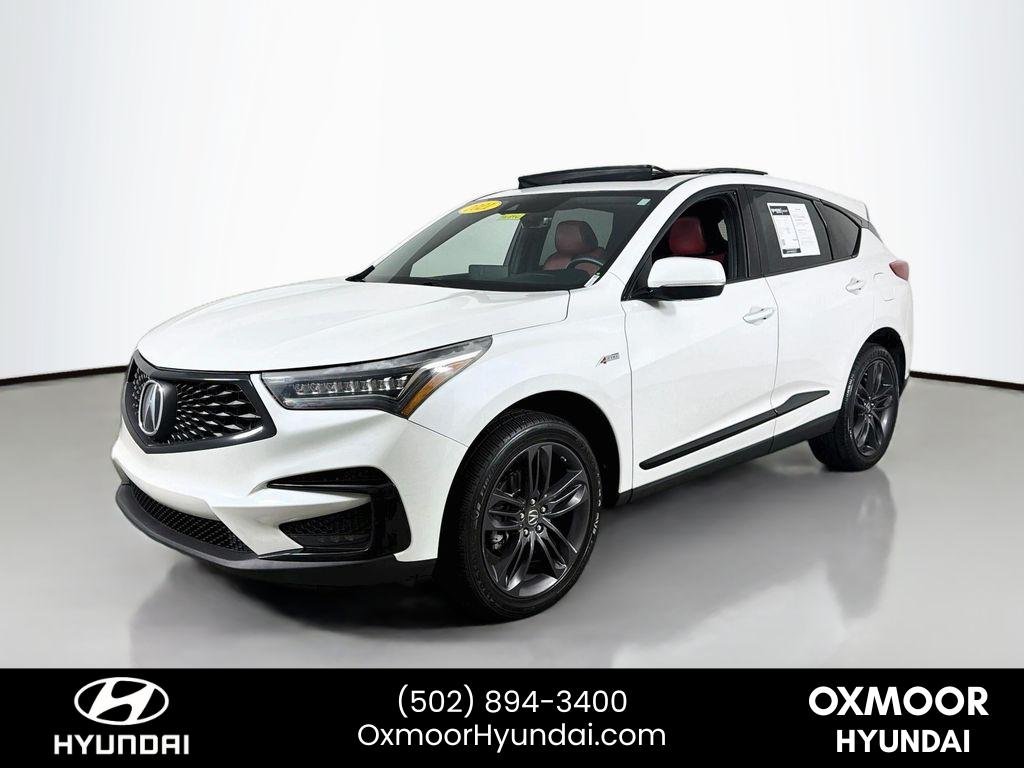 Used 2021 Platinum White Pearl Acura w/A-Spec Package image 3