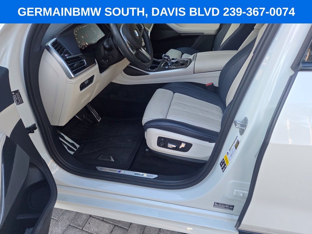 Used 2022 White Metallic BMW M50i image 42