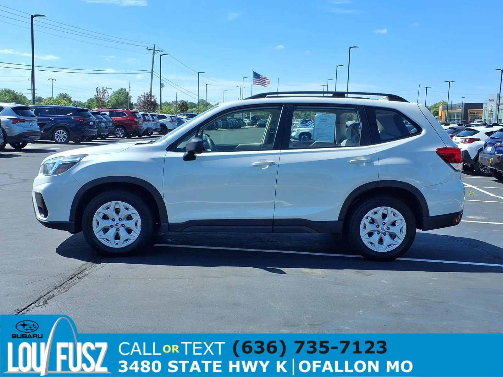 Used 2020 Crystal White Pearl Subaru Base image 28
