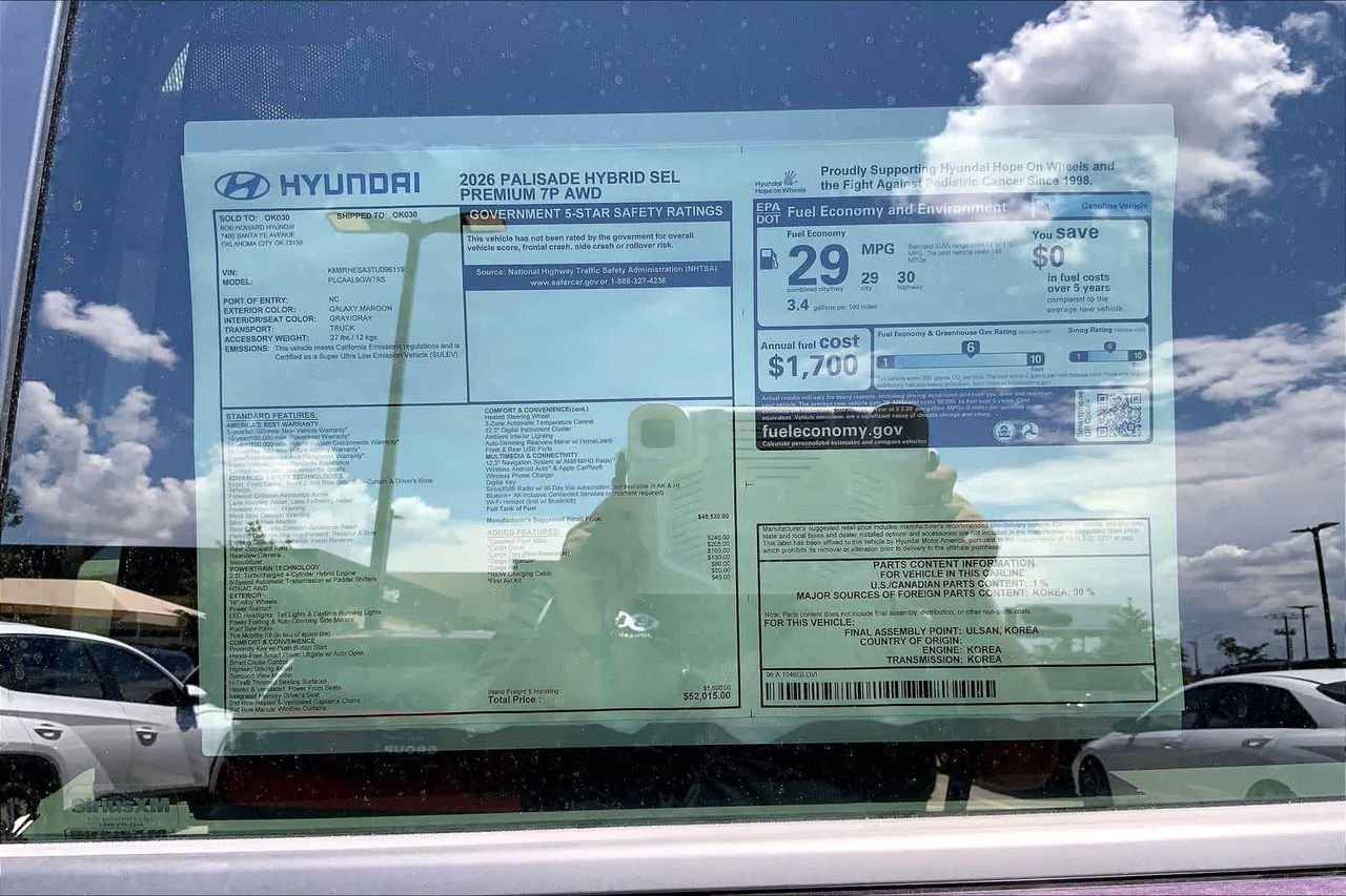 New 2026 Galaxy Maroon Pearl Hyundai SEL Premium 7P image 18