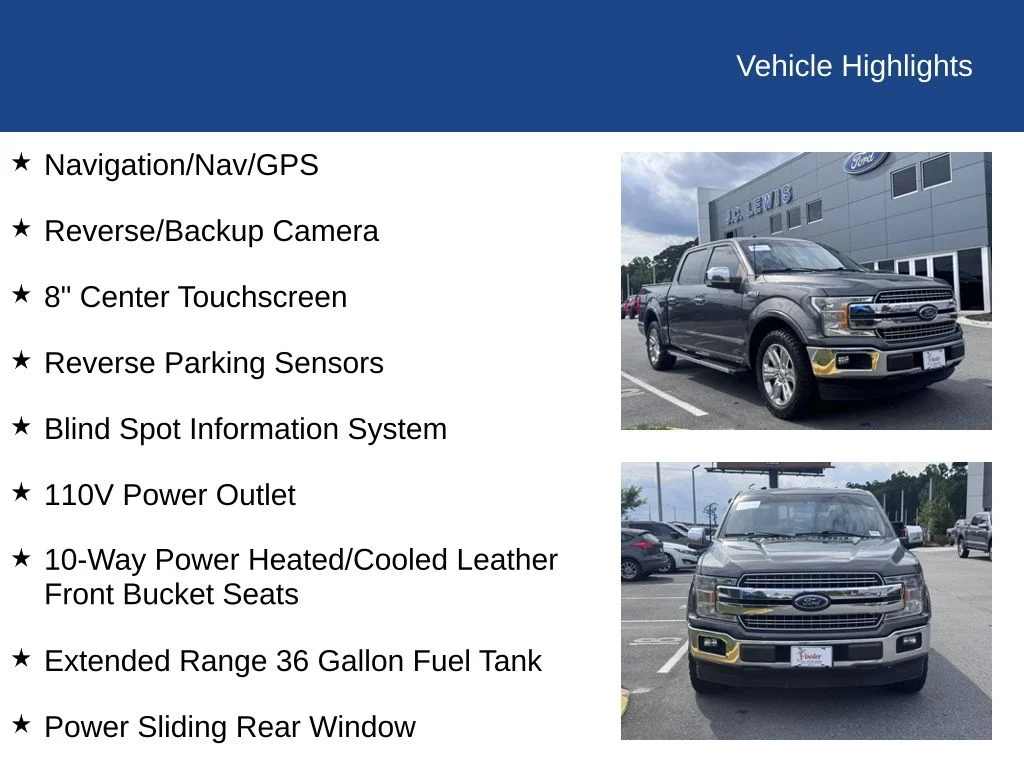 Certified Used 2018 Magnetic Metallic Ford Lariat image 26