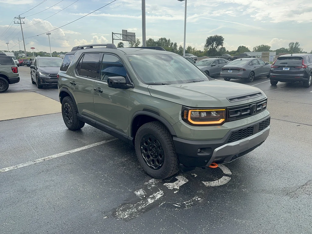 New 2026 Ash Green Metallic Honda TrailSport Elite Blackout image 3