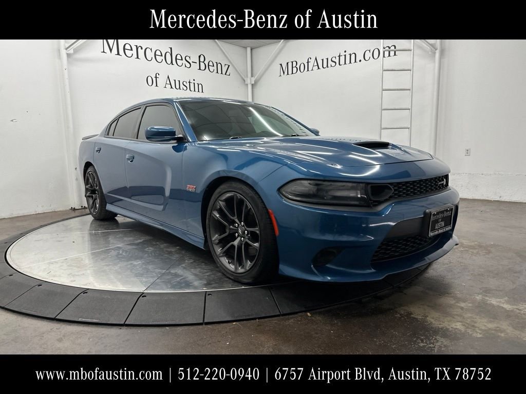 Used 2021 Blue Dodge R/T Scat Pack image 1