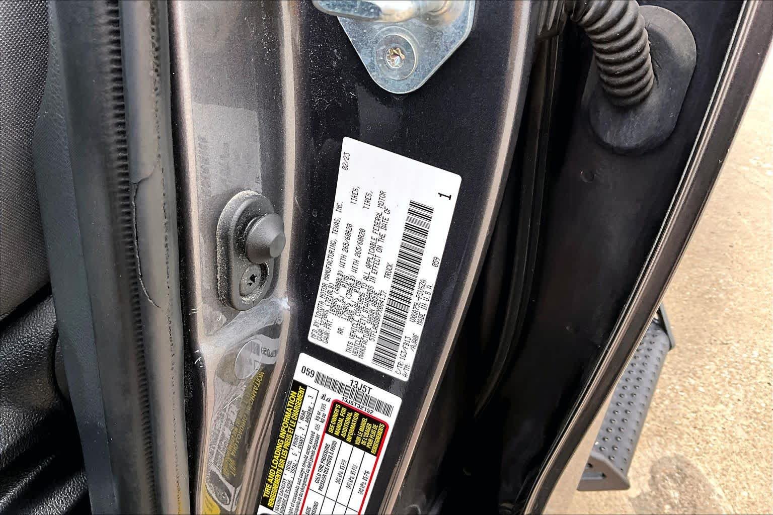 Used 2023 Magnetic Gray Metallic Toyota SR5 image 58