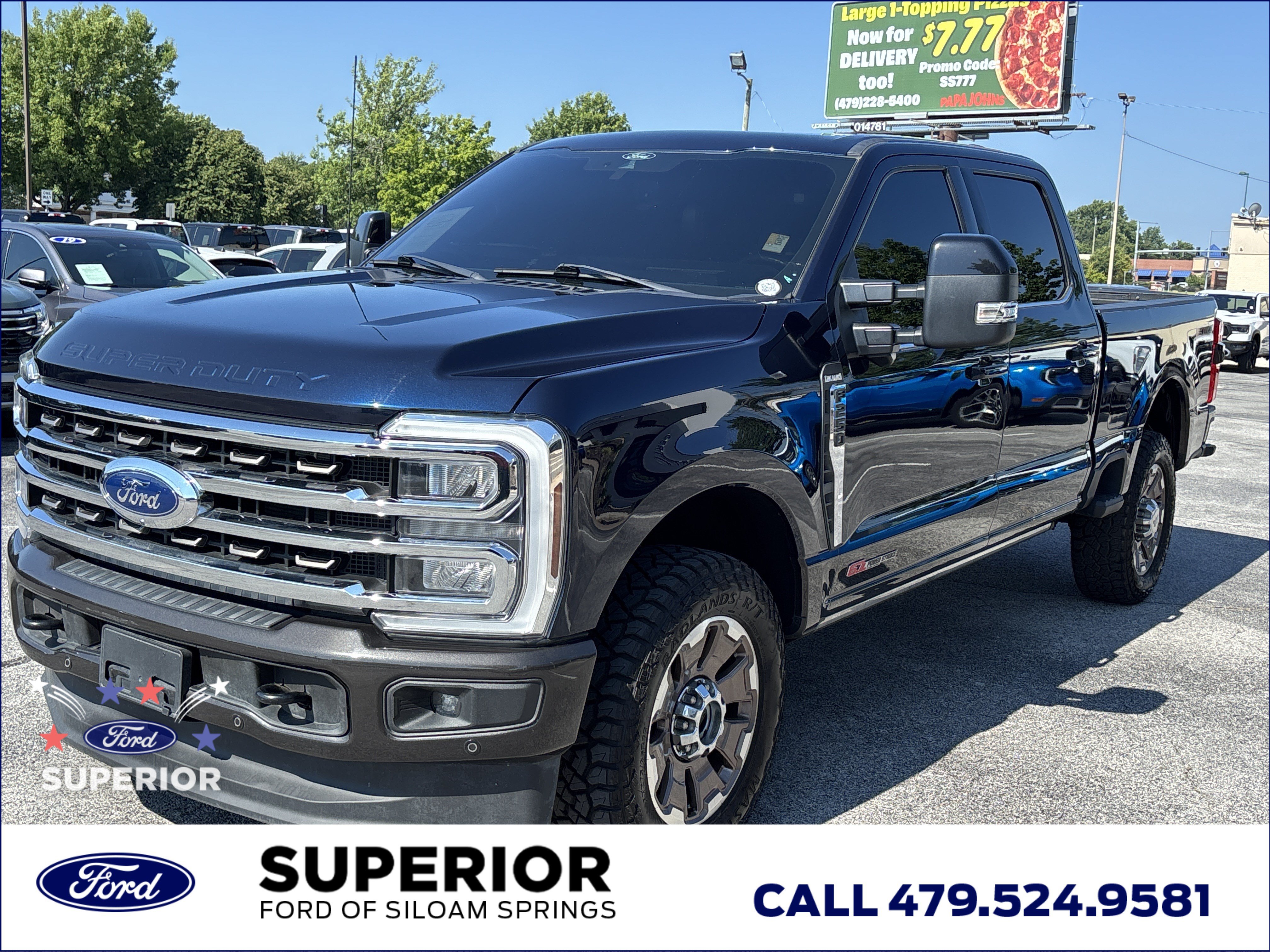 Used 2024 Antimatter Blue Metallic Ford King Ranch CrewCab 4WD image 11