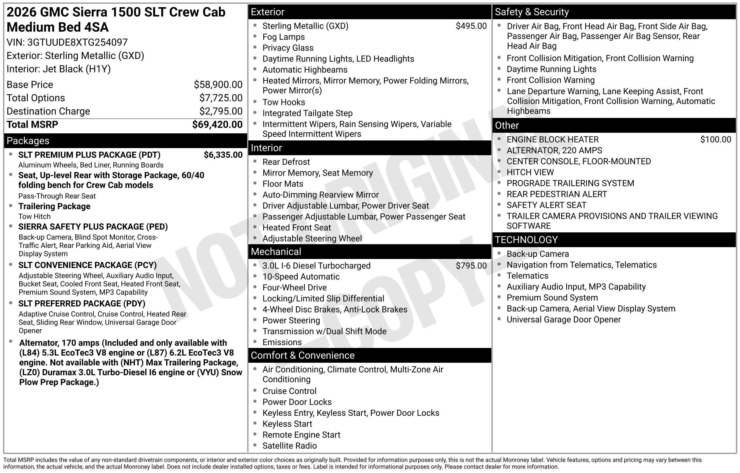 New 2026 Sterling Metallic GMC SLT image 43