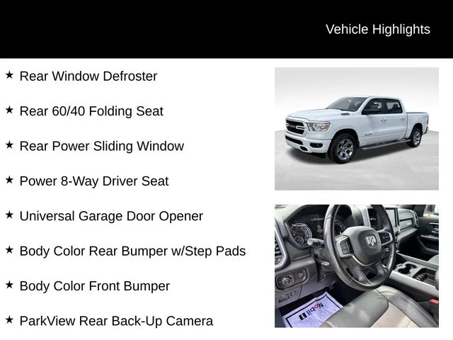 Used 2022 White Ram Big Horn/Lone Star image 17