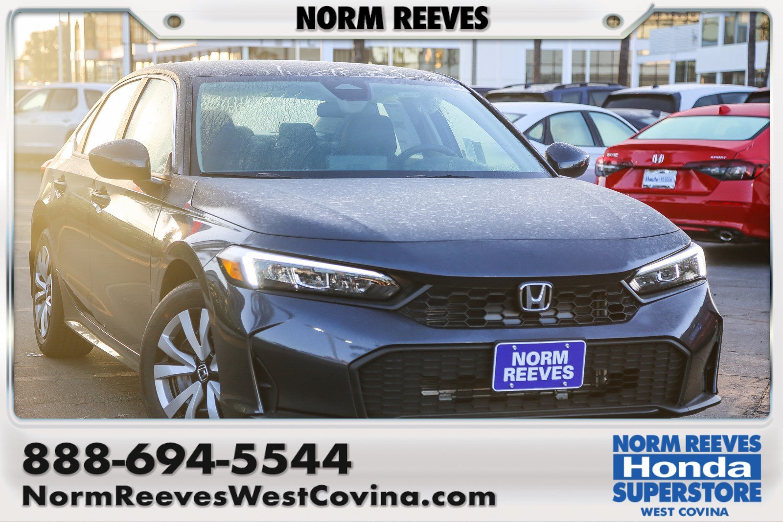 New 2026 Meteorite Gray Metallic Honda LX CVT image 1