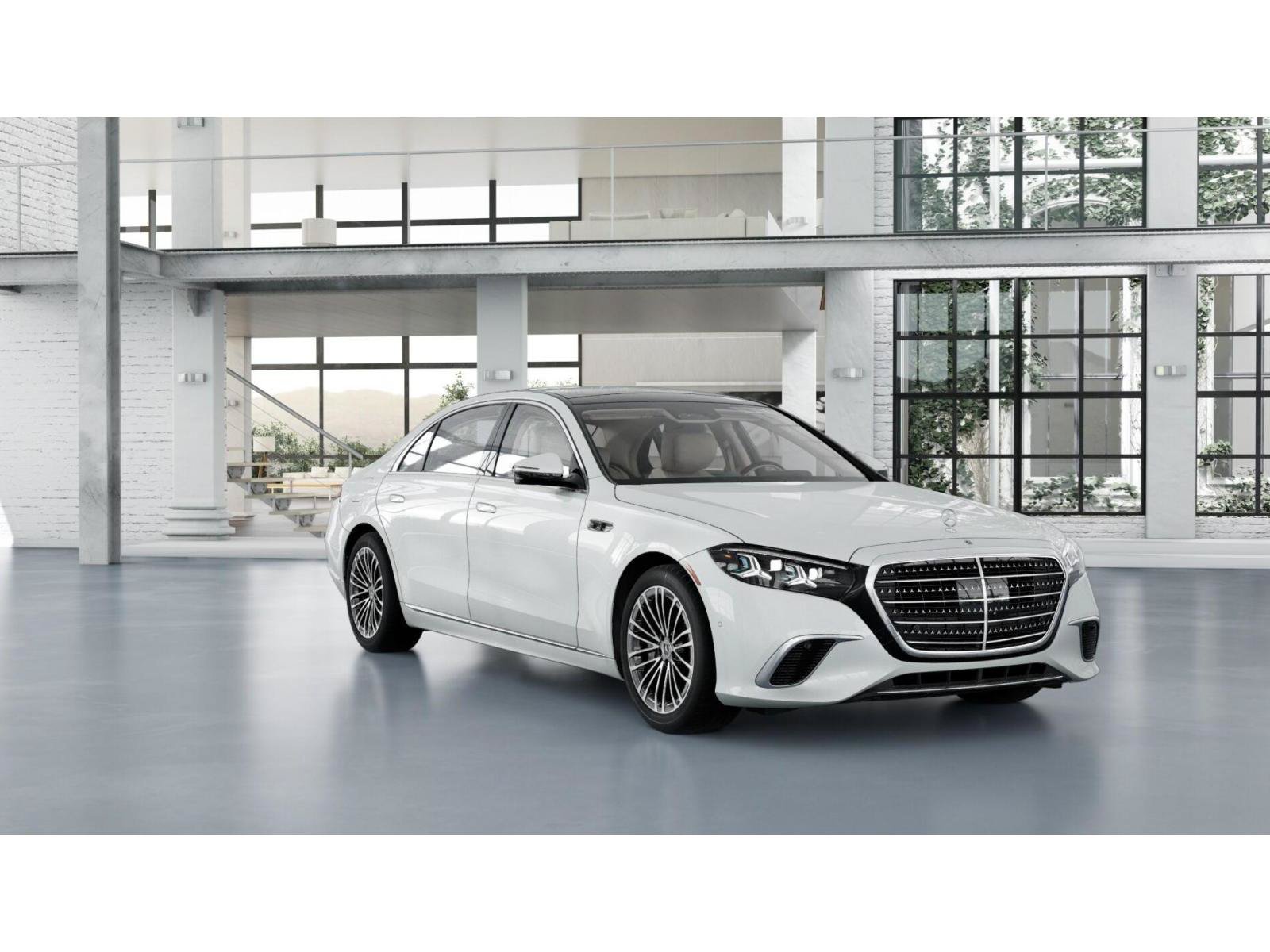 New 2027 MANUFAKTUR Moonlight White Metallic Mercedes-Benz S 500 4MATIC® Sedan image 10