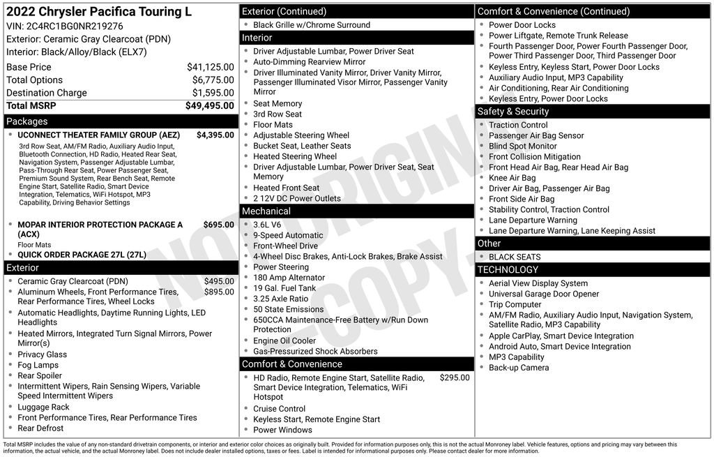 Used 2022 White Chrysler Touring L image 2