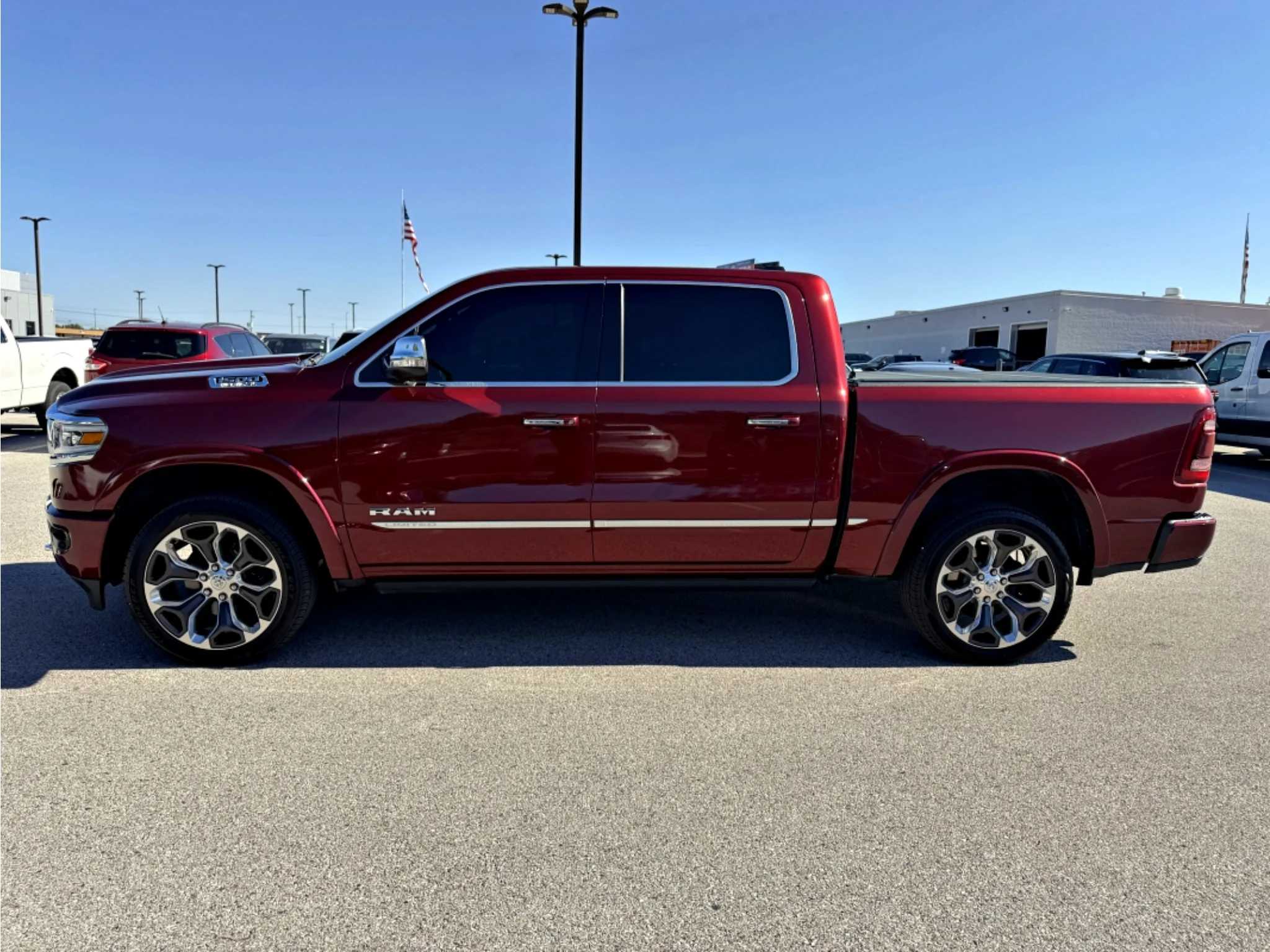 Used 2019 Delmonico Red Pearlcoat Ram Limited image 20