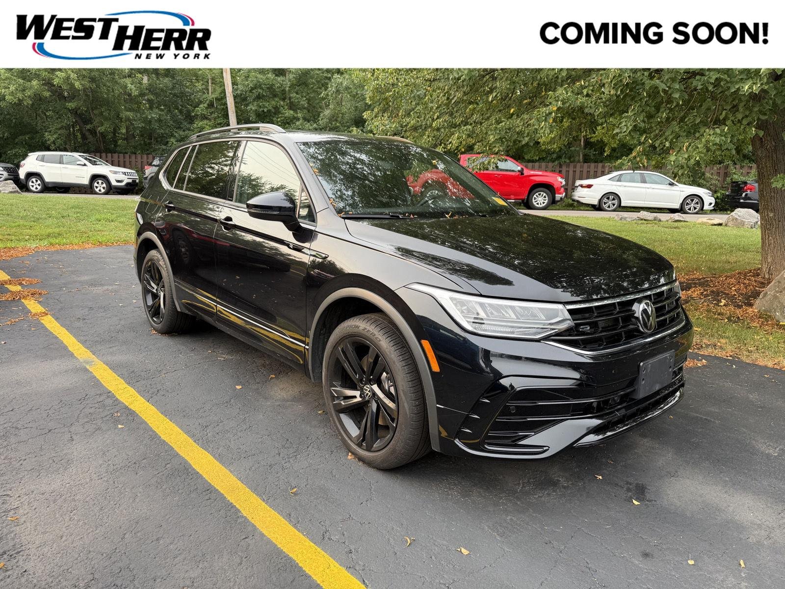 Used 2024 Deep Black Pearl Volkswagen SE R-Line Black image 1
