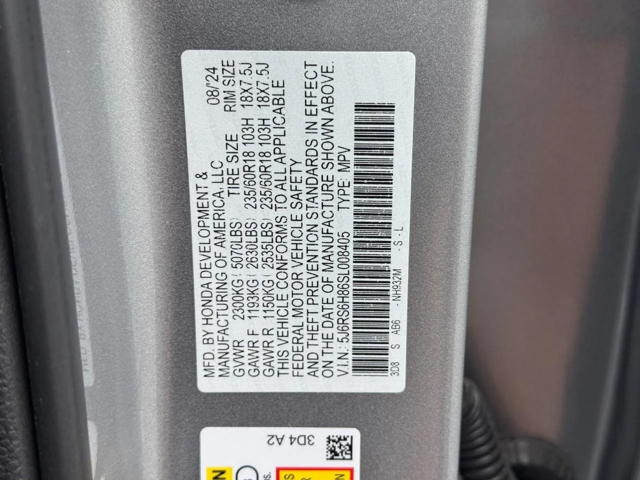 Certified Used 2025 Solar Silver Metallic Honda HYBRID AWD SPORT-L image 28
