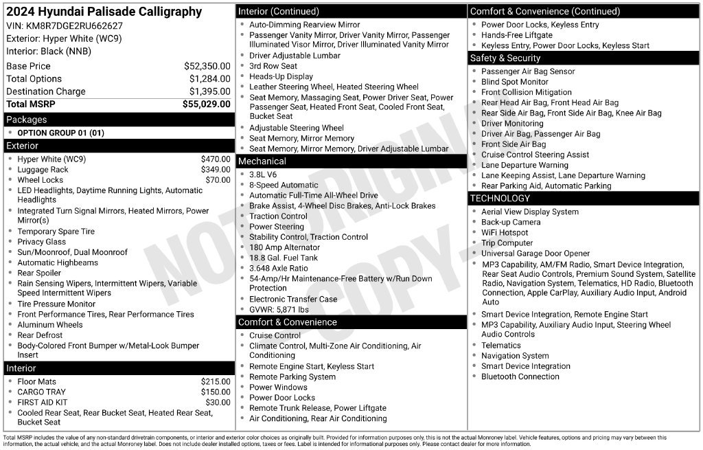 Certified Used 2024 White Hyundai Calligraphy image 7