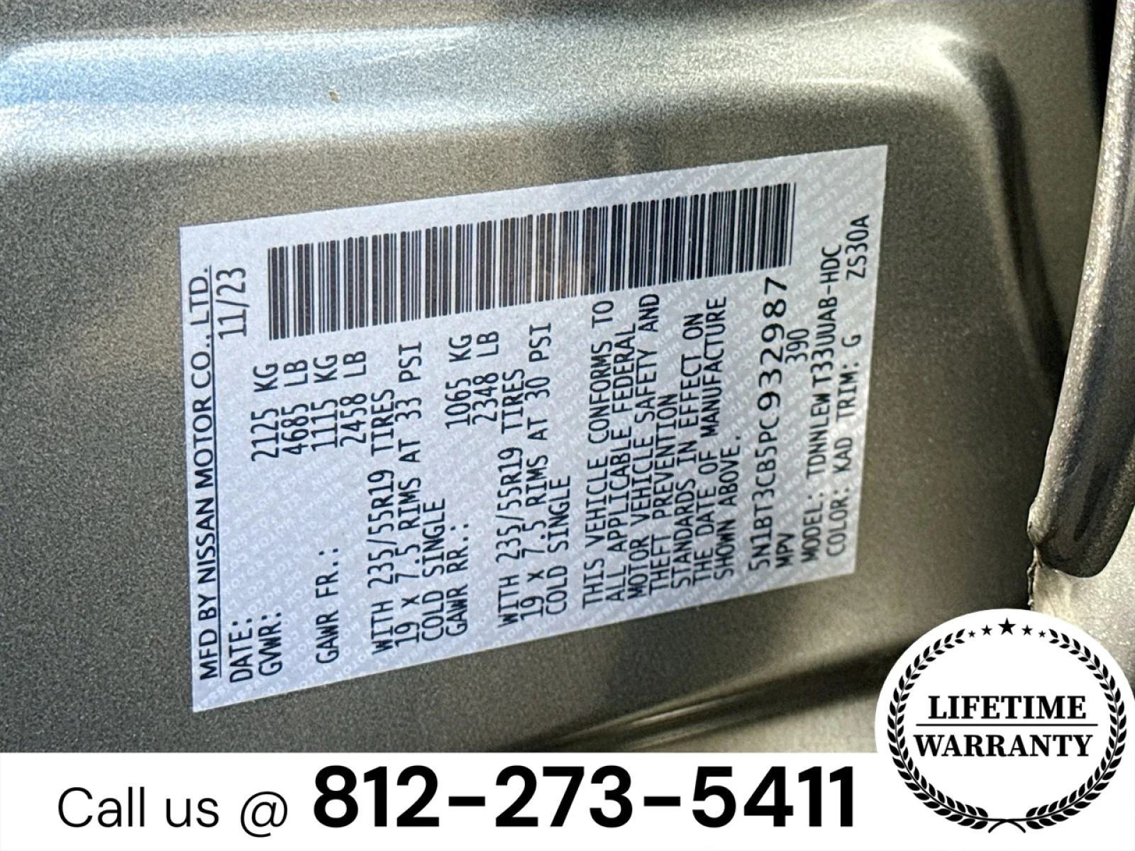 Used 2023 GRAY Nissan SL image 32