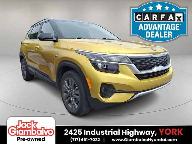 Used 2021 Yellow Kia S image 1