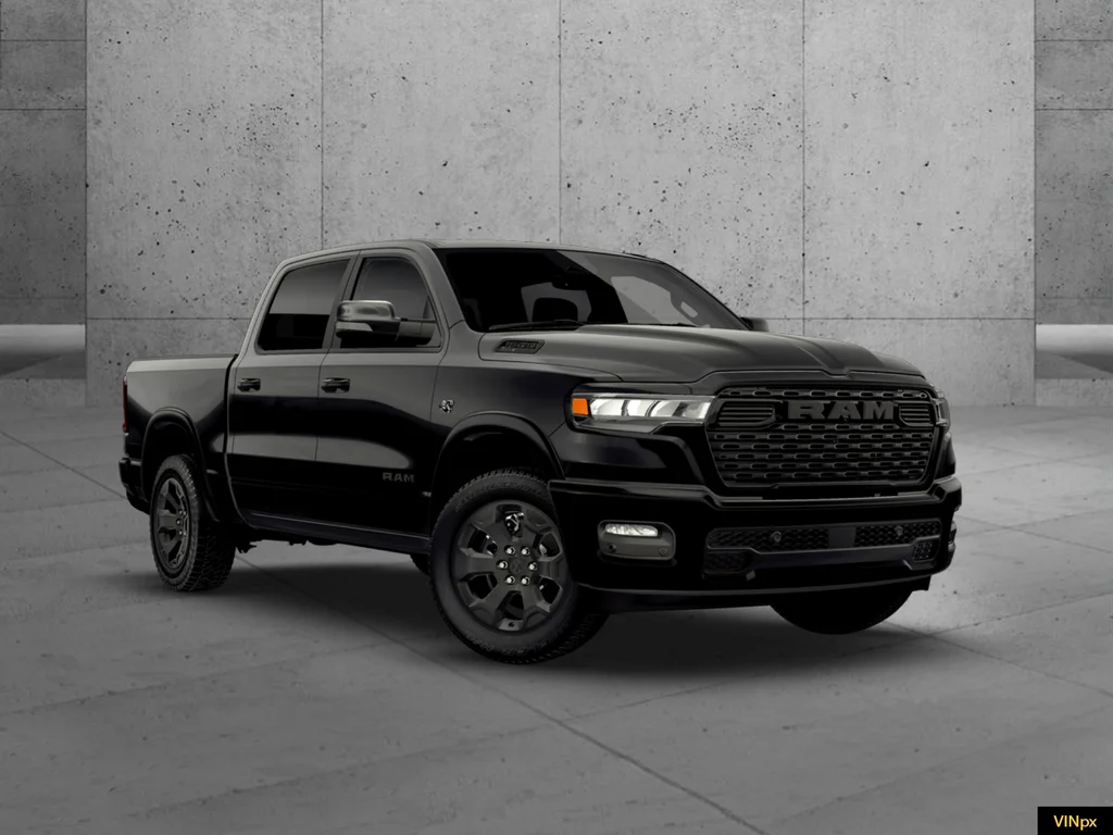 New 2026 Diamond Black Crystal Pearl-Coat Exterior Paint RAM Big Horn/Lone Star image 9