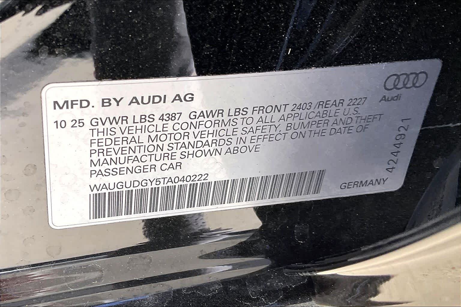 Used 2026 Brilliant Black Audi Premium image 19
