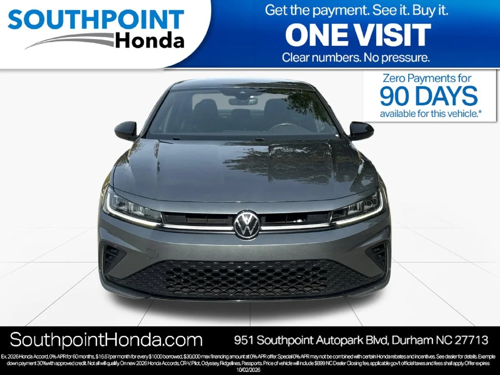 Used 2025 Deep Black Pearl Volkswagen 1.5T Sport image 2