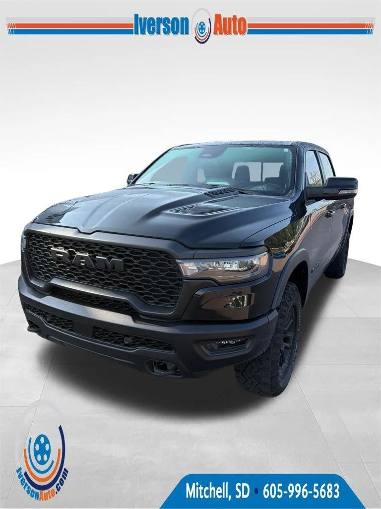 Used 2025 Diamond Black Crystal Pearlcoat Ram Rebel image 3