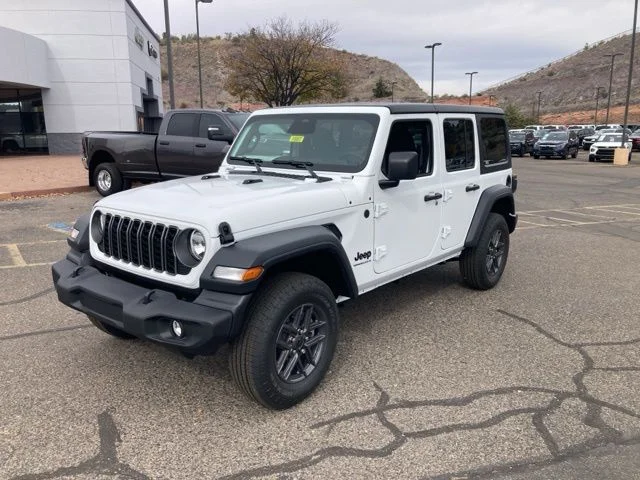 New 2026 Bright White Clear-Coat Exterior Paint Jeep Sport S image 2