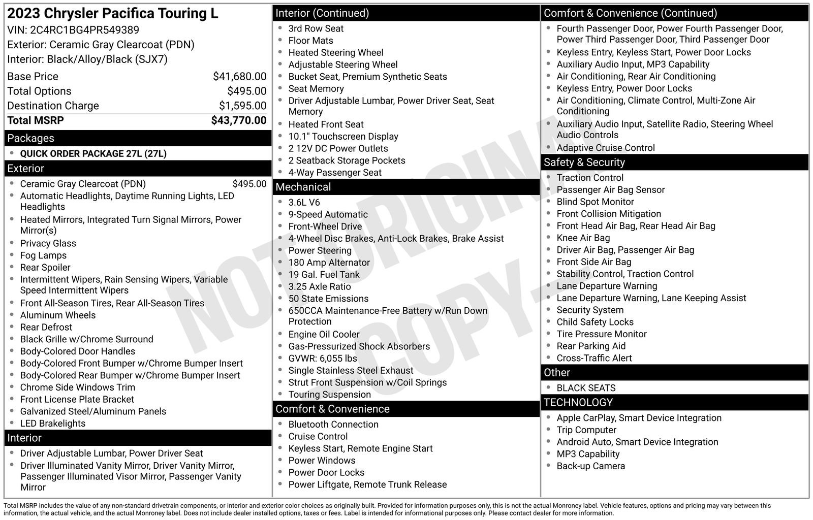 2023 Chrysler Pacifica Touring L - Photo 8