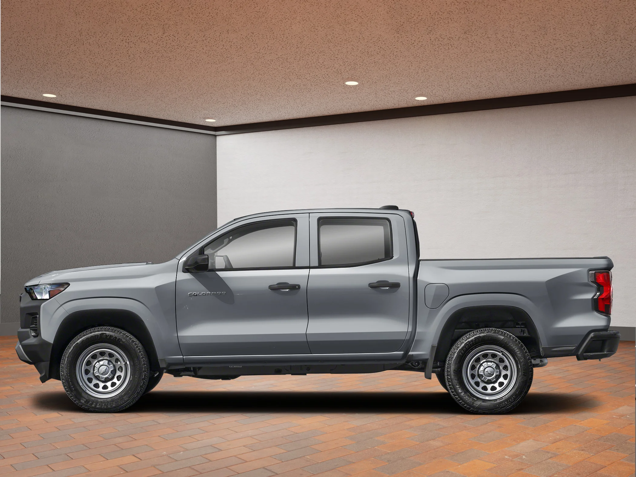 New 2026 Grey Chevrolet Crew Cab Short Box 4-Wheel Drive Trail Boss image 3