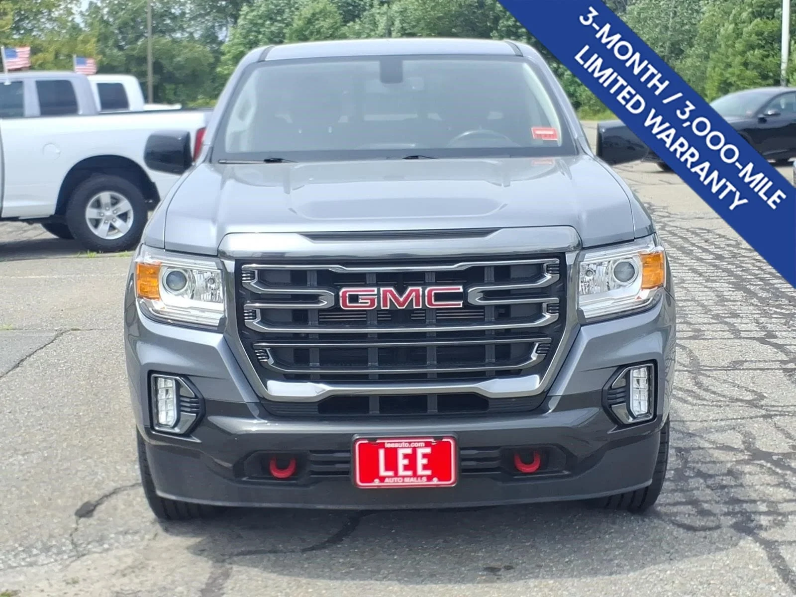 Used 2021 Steel Metallic GMC AT4 w/Cloth image 2