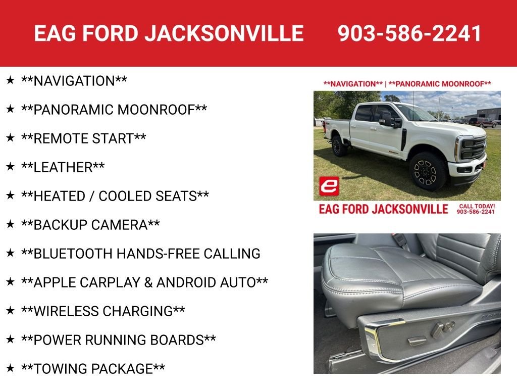 New 2026 Star White Metallic Tri-Coat Ford F-250® Platinum® image 4