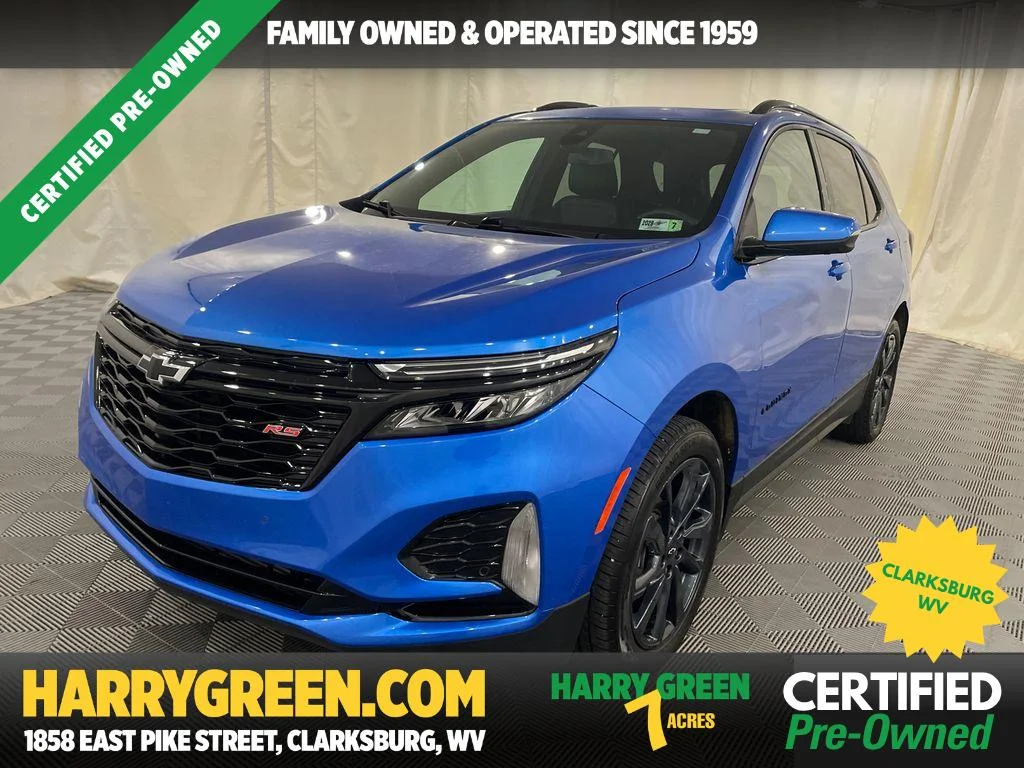Certified Used 2024 Riptide Blue Metallic Chevrolet RS image 1