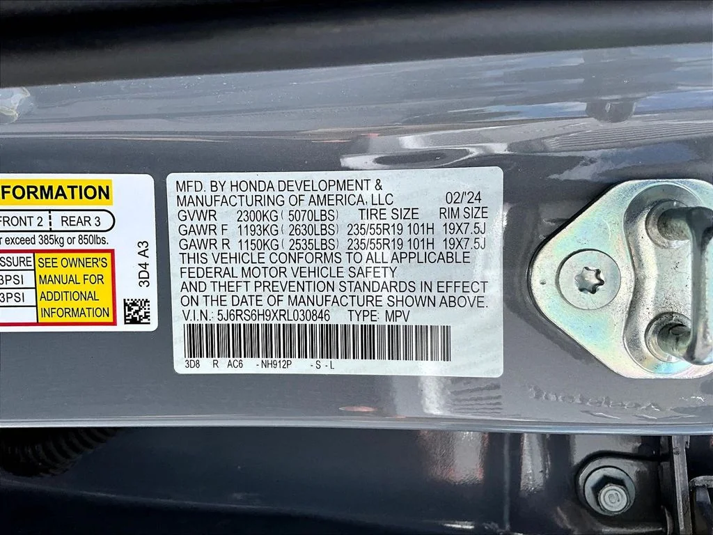 Used 2024 Urban Gray Pearl Honda Sport Touring image 19