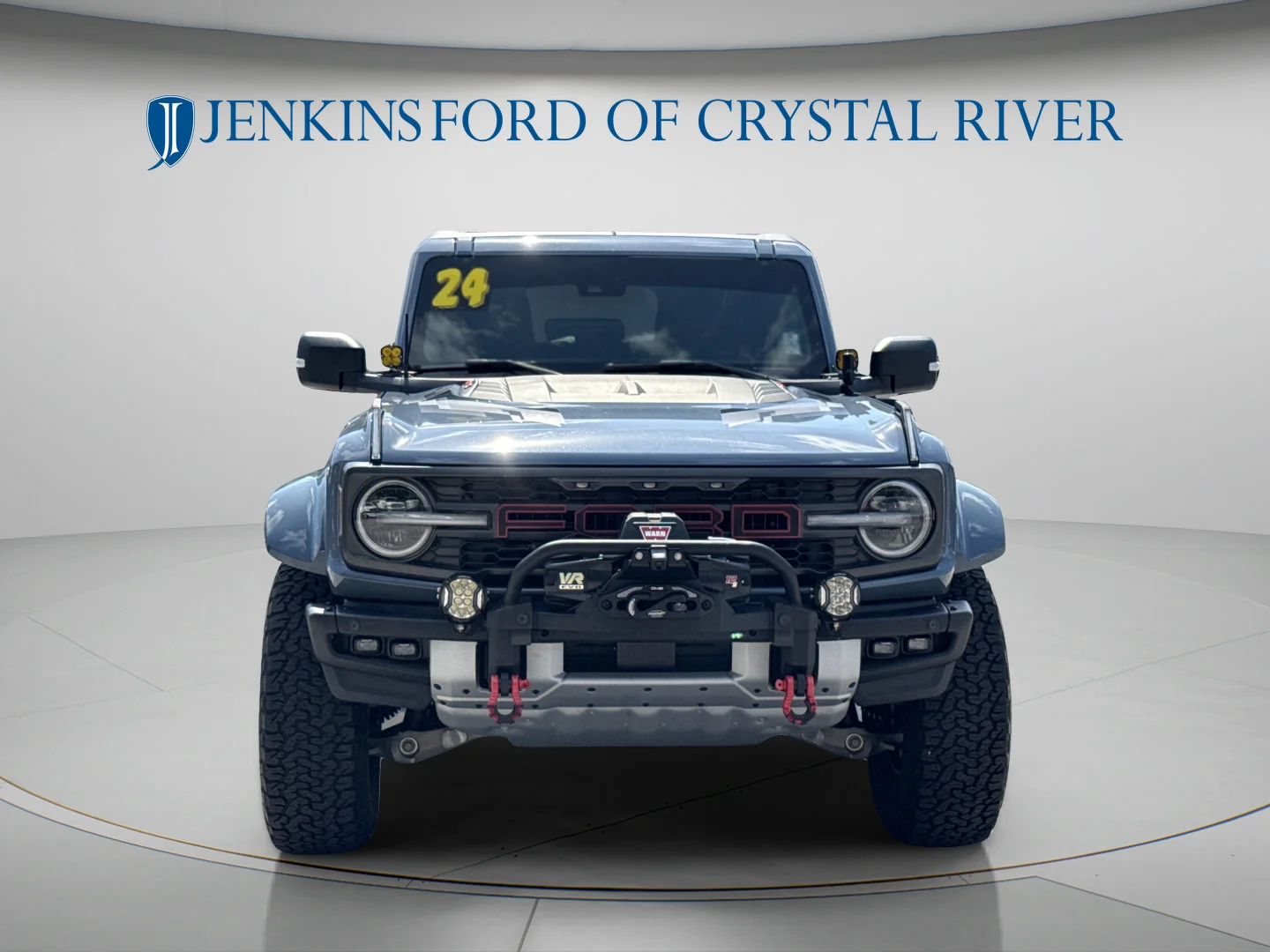 Used 2024 Azure Gray Metallic Tri-Coat Ford Raptor image 13