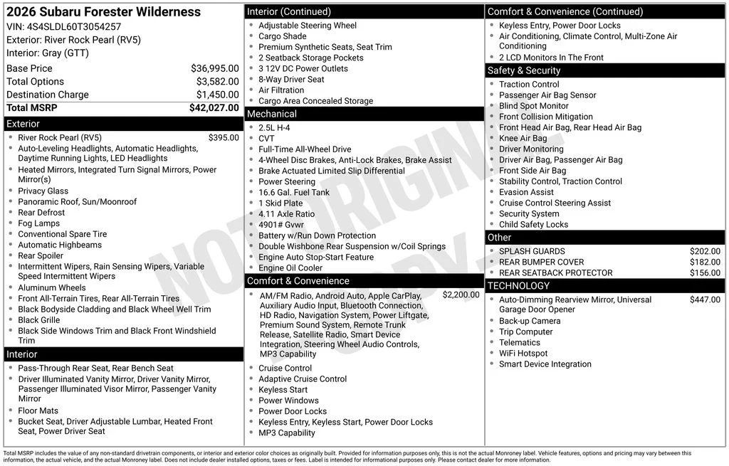 2026 Subaru Forester Wilderness - Photo 7