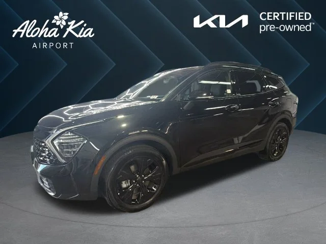 Certified Used 2025 Black Kia X-Line Prestige image 1