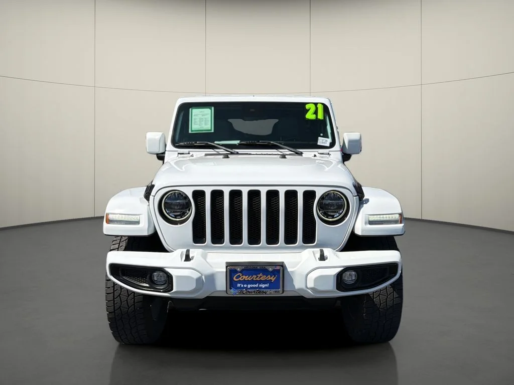Used 2021 White Jeep Unlimited Sahara High Altitude image 2