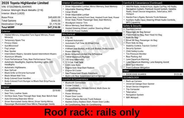 Used 2020 Black Toyota Limited image 57
