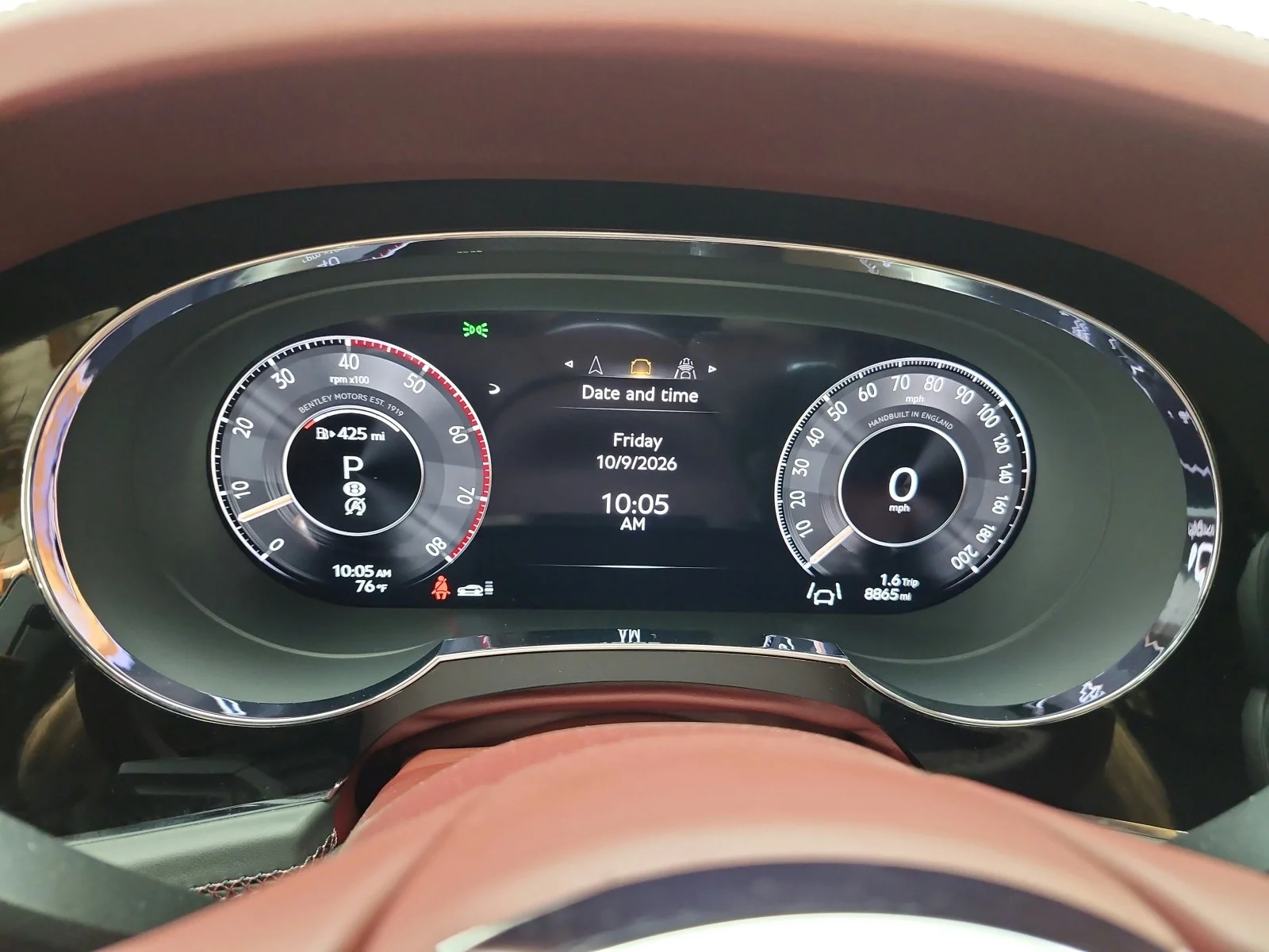 Used 2025 Black Crystal/Cricket Ball Bentley Azure AWD image 10