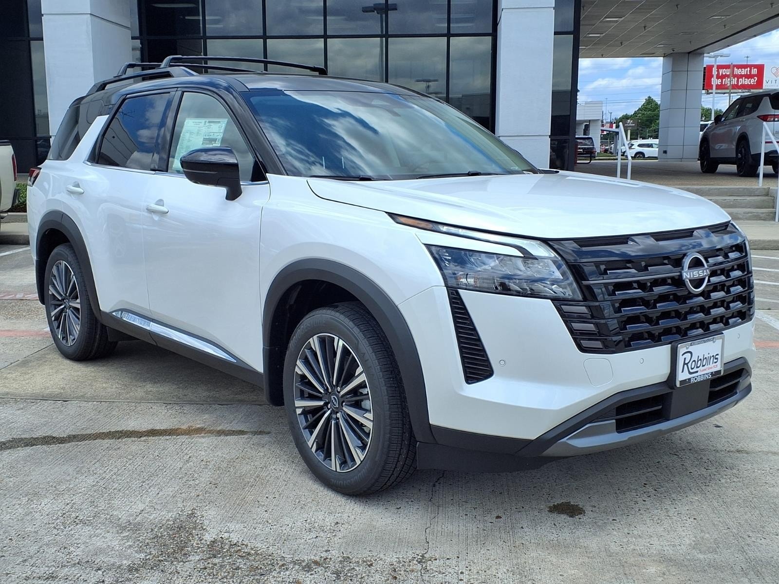 2026 Nissan Pathfinder Platinum White at Robbins Nissan