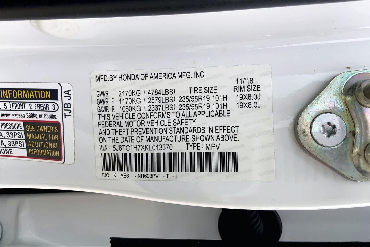 Used 2019 White Diamond Pearl Acura w/Advance Pkg image 32