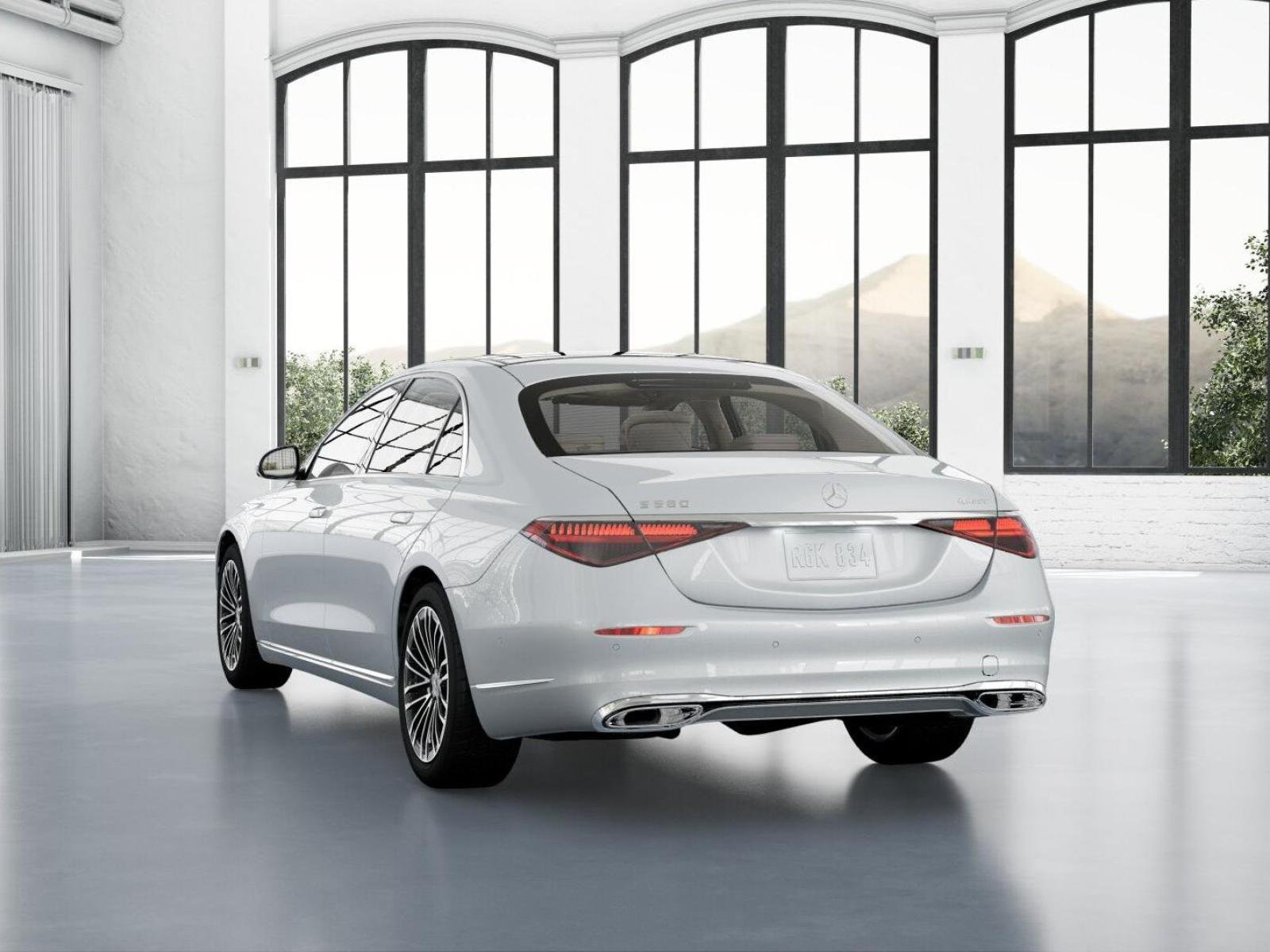 New 2026 MANUFAKTUR Moonlight White Metallic Mercedes-Benz S 580 image 26