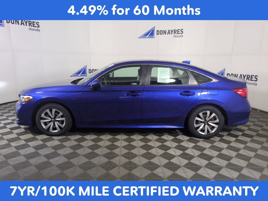Certified Used 2022 Aegean Blue Metallic Honda LX image 2