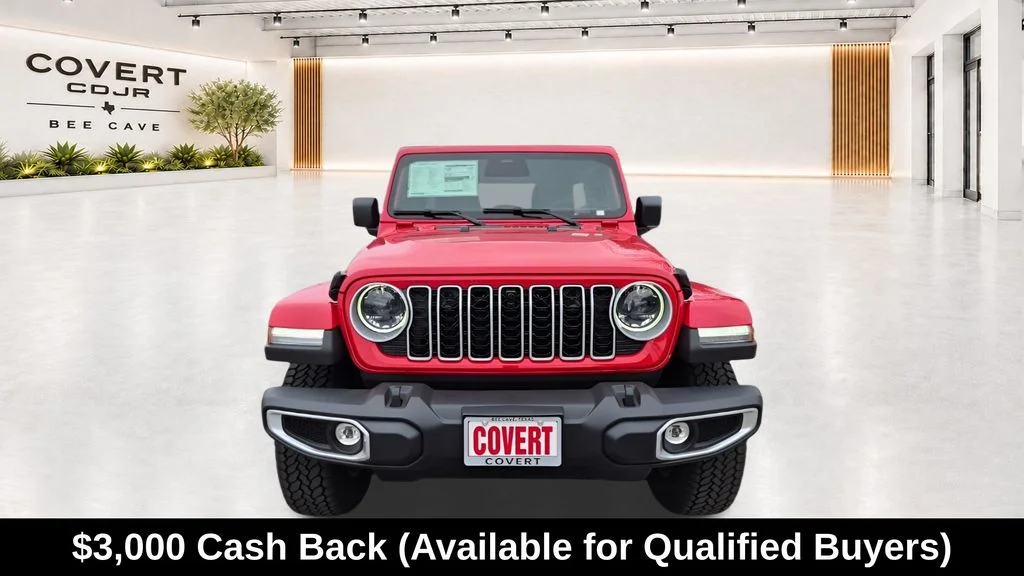 New 2026 Firecracker Red Clear-Coat Exterior Paint Jeep Sahara image 3