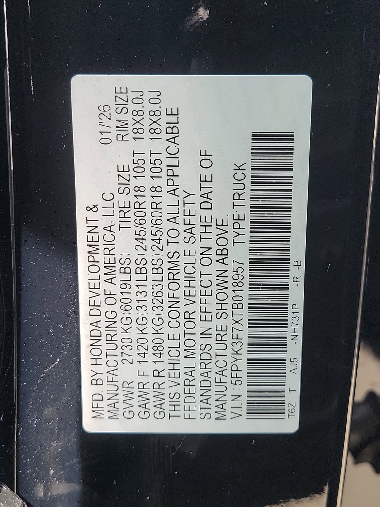 New 2026 Crystal Black Pearl Honda TrailSport+ image 33
