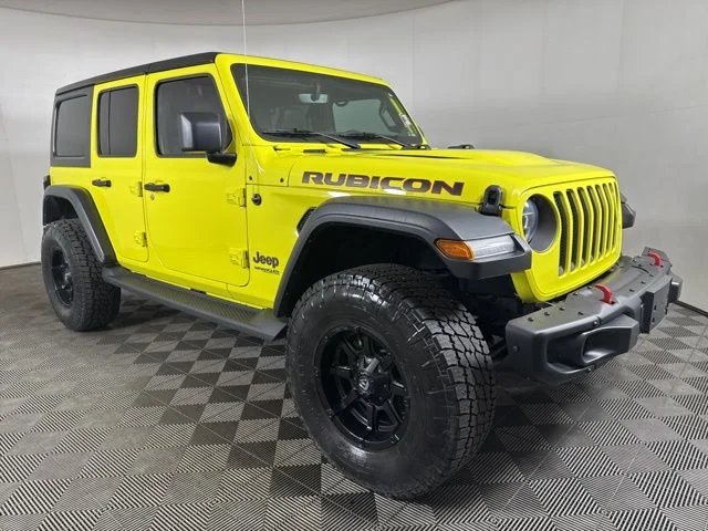 Used 2022 Yellow Jeep Unlimited Rubicon image 1