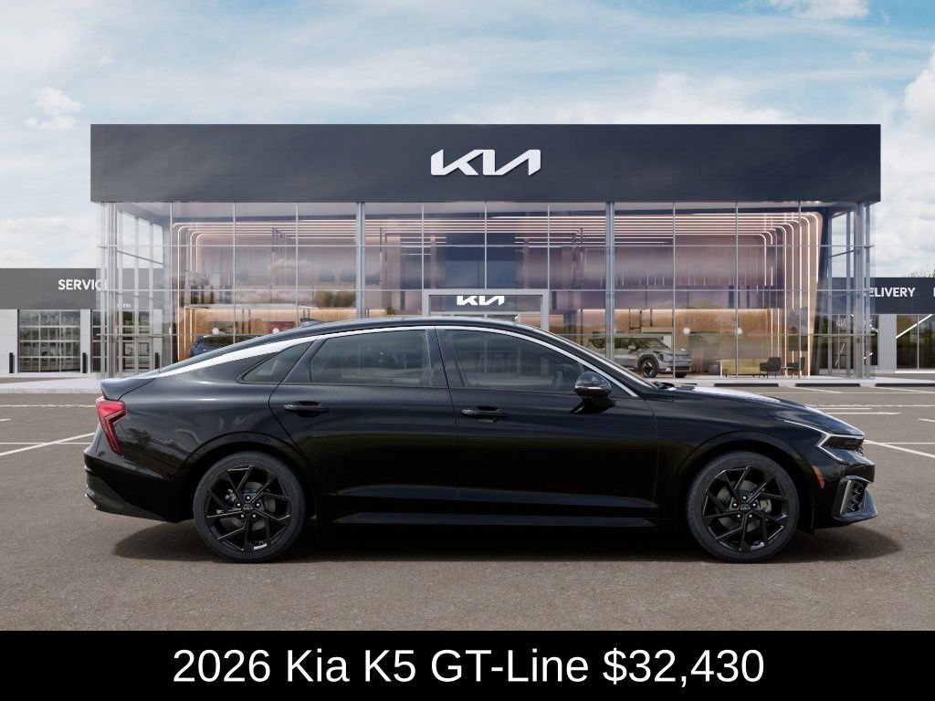 New 2026 Aurora Black Pearl Kia GT-Line FWD image 8