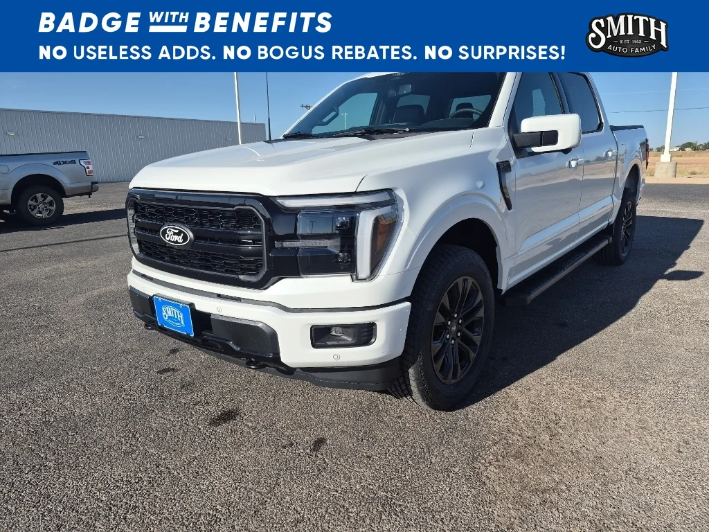New 2026 Star White Metallic Tri-Coat Ford Lariat® image 1