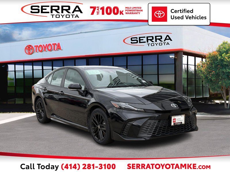 Certified Used 2025 MIDNIGHT BLACK METAL Toyota SE image 1