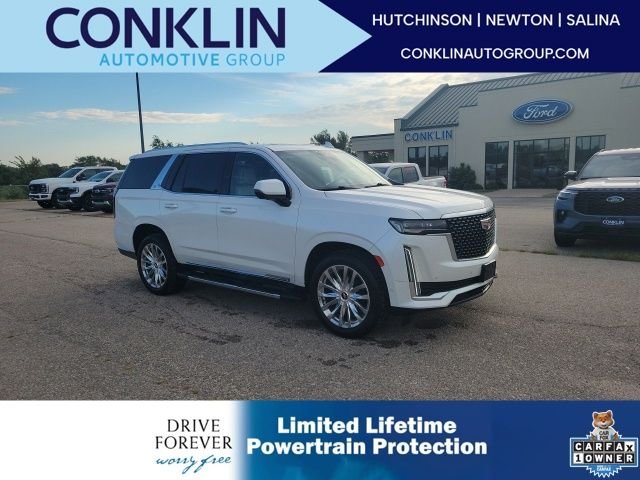 Used 2023 Crystal White Cadillac Premium Luxury image 1