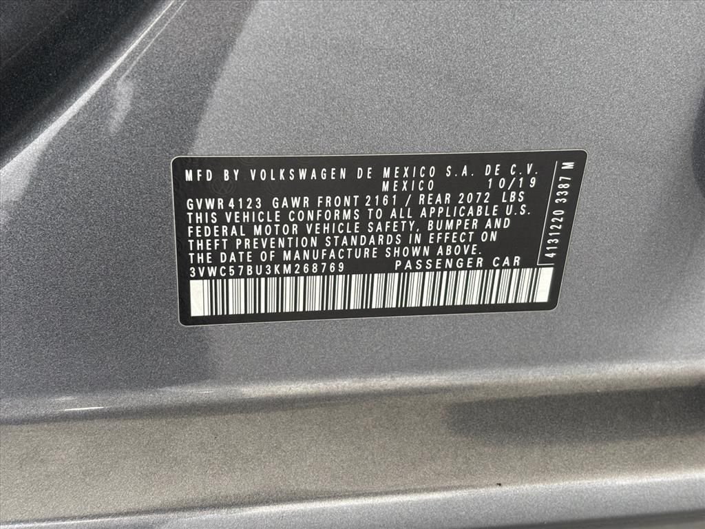 Used 2019 Platinum Gray Metallic Volkswagen 1.4T S image 30